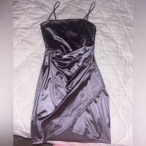 Windsor purple silver mini dress
